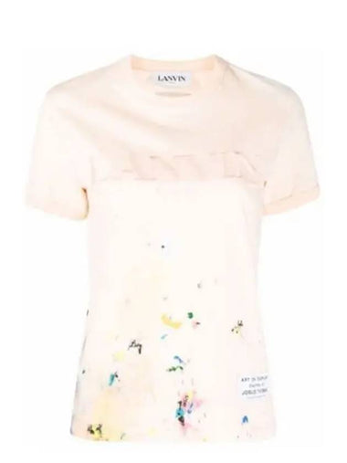 Gallery Department Women s Painting Short Sleeve T Shirt Light Pink RU TSG007J007 - LANVIN - BALAAN 1