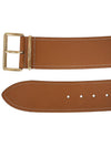 Metal Buckle Leather Belt Caramel - MIU MIU - BALAAN 4