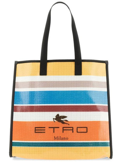 Striped Print Tote Bag - ETRO - BALAAN 2