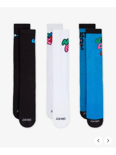 Everyday Plus Cushion Crew Socks 3 Pairs - NIKE - BALAAN 1