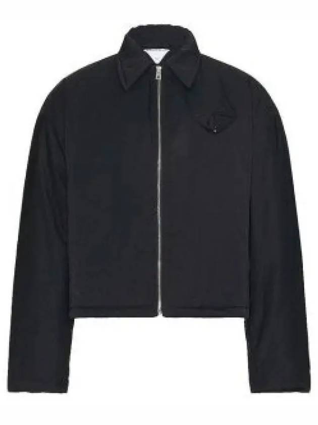 Puffer Blouson Tech Nylon Zip Up Jacket Black - BOTTEGA VENETA - BALAAN 2