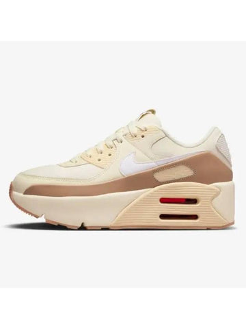 Air Max 90 LV8 Low Top Sneaker Pale Vanilla - NIKE - BALAAN 1