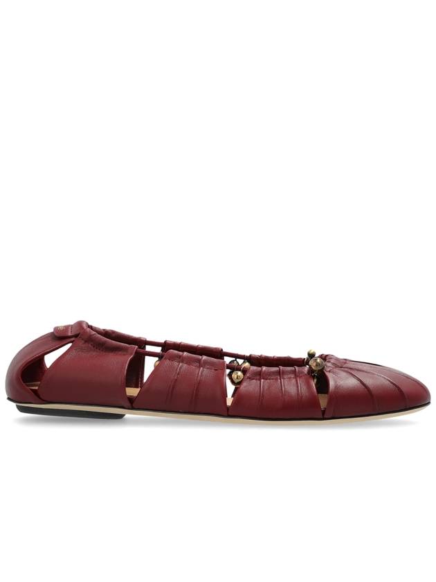 Chloé Ballet Flats Luna, Women's, Burgundy - CHLOE - BALAAN 1