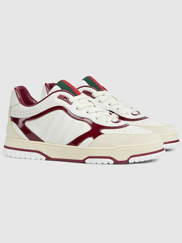 Men's Reweb Low Top Sneakers White - GUCCI - BALAAN 3