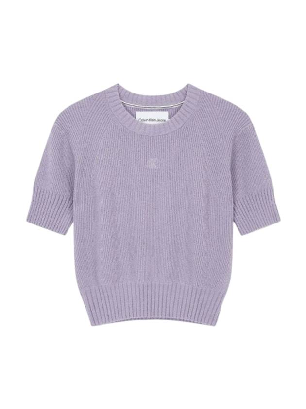 Calvin Klein Jeans Balloon Short Sleeve Knit Top Lavender - CALVIN KLEIN - BALAAN 1