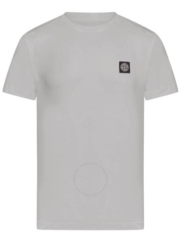 Logo Patch Short Sleeves T-Shirt  Dust Melange - STONE ISLAND - BALAAN 2