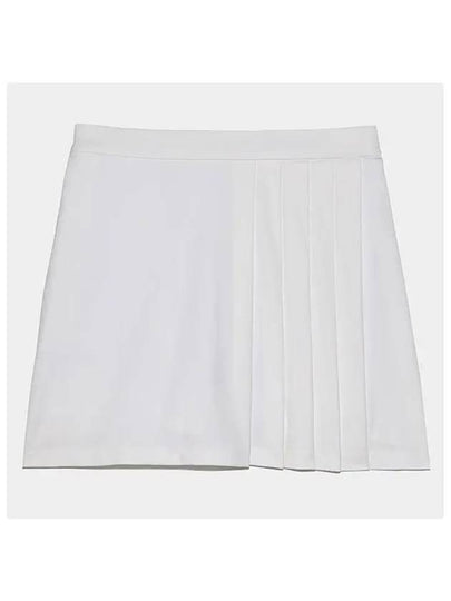 Women's Side Pleat Luxe 4-Way Stretch Twill Skirt White - G/FORE - BALAAN 2