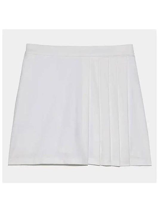 Women's Side Pleat Luxe 4-Way Stretch Twill Skirt White - G/FORE - BALAAN 2