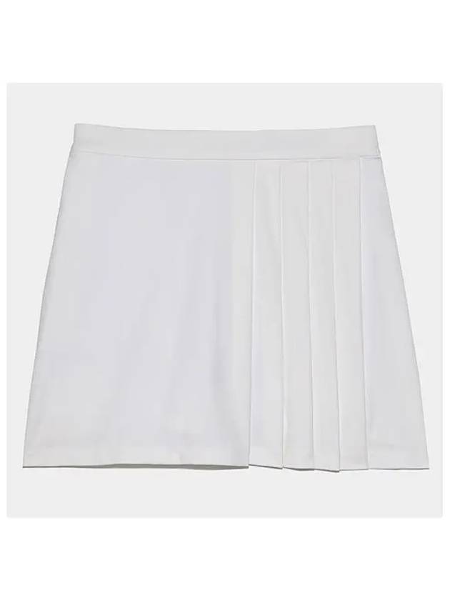 Women's Side Pleat Luxe 4-Way Stretch Twill Skirt White - G/FORE - BALAAN 2