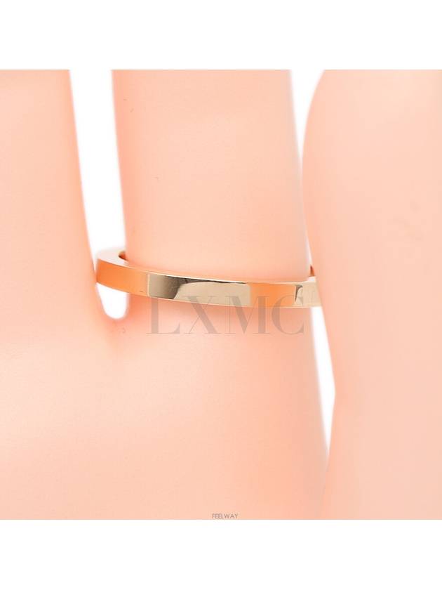 Tiffany T Square Ring Rose Gold 18K Warranty No 21 - TIFFANY & CO. - BALAAN 7