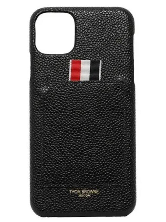 Iphone 11 Pro Max Phone Case Black - THOM BROWNE - BALAAN 2