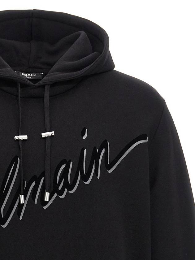 Balmain Velvet Logo Hoodie - BALMAIN - BALAAN 3