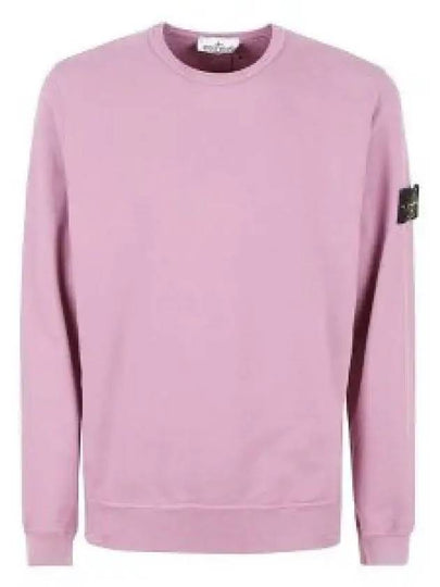 Wappen Patch Crew Neck Cotton Sweatshirt Pink - STONE ISLAND - BALAAN 2