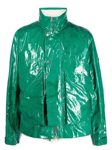 Shadow Glass Poplin Jacket Green - STONE ISLAND - BALAAN 1