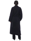 Agata Virgin Wool Single Coat Navy - MAX MARA - BALAAN 6