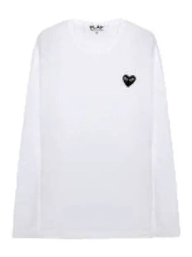 Black Heart Waffen Long Sleeve T Shirt - COMME DES GARCONS - BALAAN 1