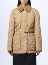 Diamond Quilted Nylon Jacket Beige - BURBERRY - BALAAN 2