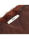 Red brown fur wrist tosh warmer - PRADA - BALAAN 4