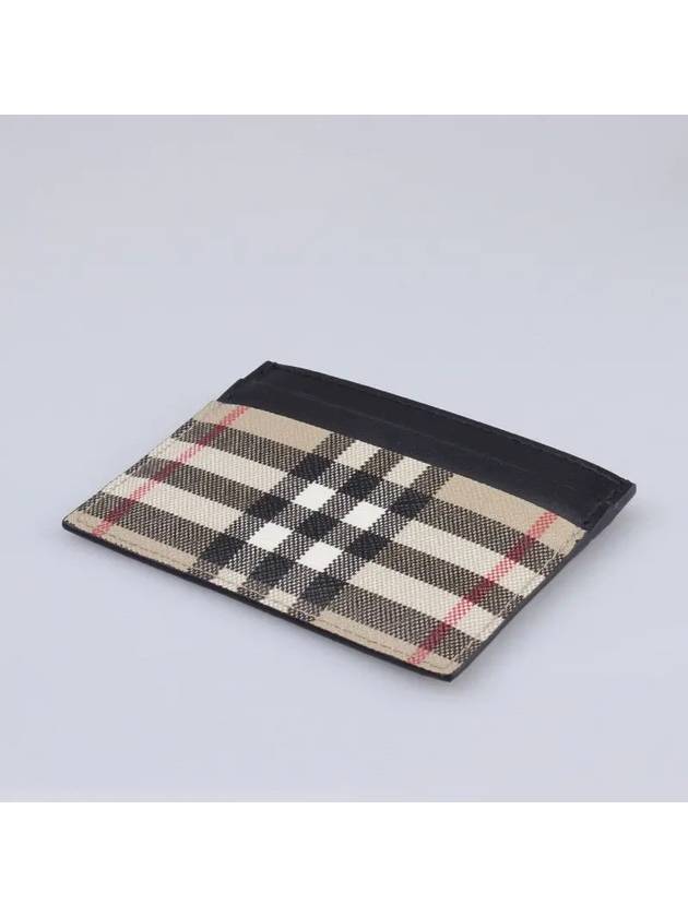 Vintage Check Card Wallet Beige - BURBERRY - BALAAN 4