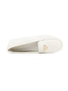 Triangle Logo Driving Shoes Ivory - PRADA - BALAAN 4