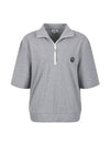 Flee zip-up short sleeve t-shirt MW3ME220MGY - P_LABEL - BALAAN 8
