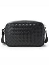 Classic Intrecciato Small Camera Cross Bag Black - BOTTEGA VENETA - BALAAN 4