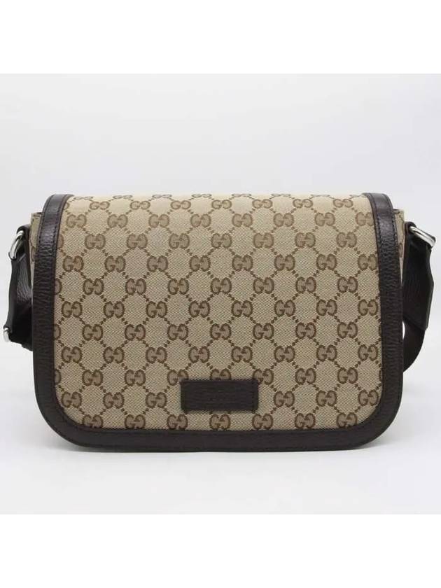 GG Monogram canvas flap messenger bag beige - GUCCI - BALAAN 2