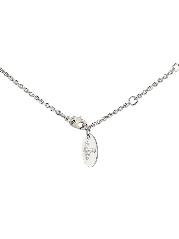 Carmella Bath Relief Pendant Necklace Platinum White - VIVIENNE WESTWOOD - BALAAN 3