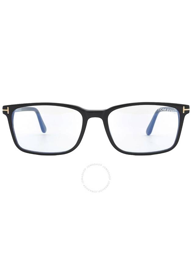 Tom Ford Blue Light Block Rectangular Men's Eyeglasses FT5735-B 001 54 - TOM FORD - BALAAN 1