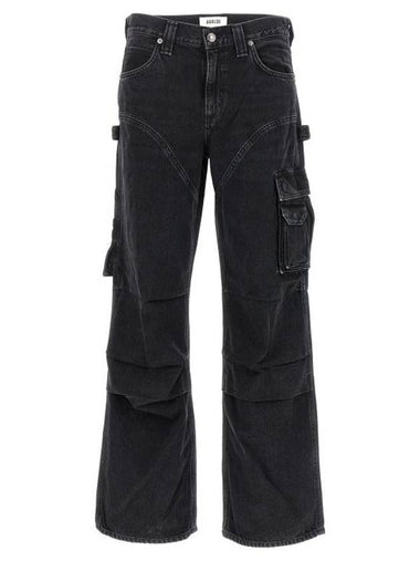 Denim Straight Pants A91651557SPIDER Black - AGOLDE - BALAAN 1