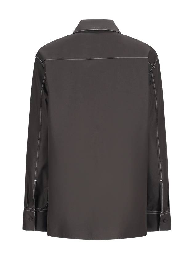 Long sleeve contrast stitch shirt J61DL0020J46192 - JIL SANDER - BALAAN 3