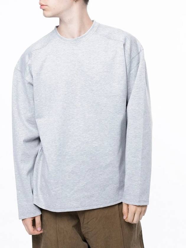 Men s M243TP02GR Bunto Slit Long Sleeve T Shirt Gray - CHANCE'S NOI - BALAAN 3