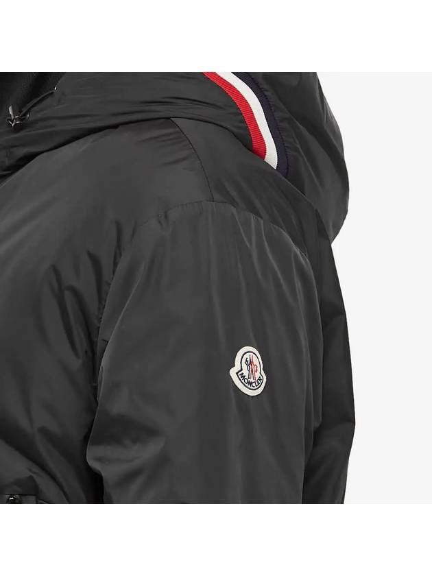 1A00218 68352 999 MELAMPYRE Arm Logo Patch Nylon Legere Hooded Down Jacket Black Men's Jacket - MONCLER - BALAAN 3