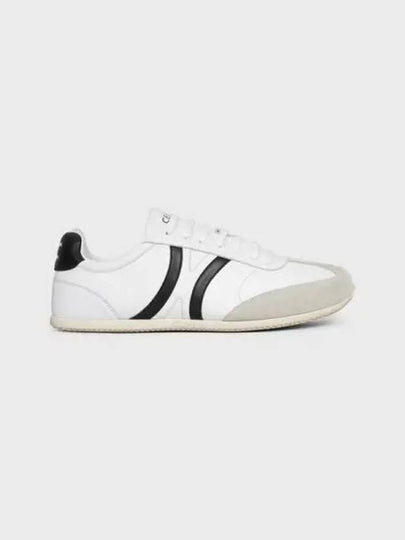 Jogger Lace Up Low Top Sneakers Black White - CELINE - BALAAN 2