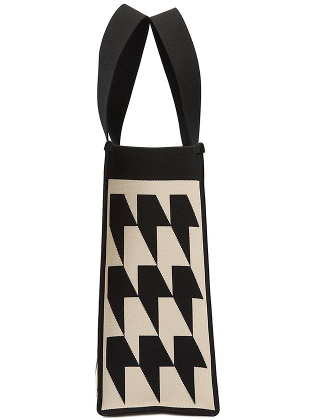 houndstooth jacquard tote bag beige - MARNI - BALAAN 5