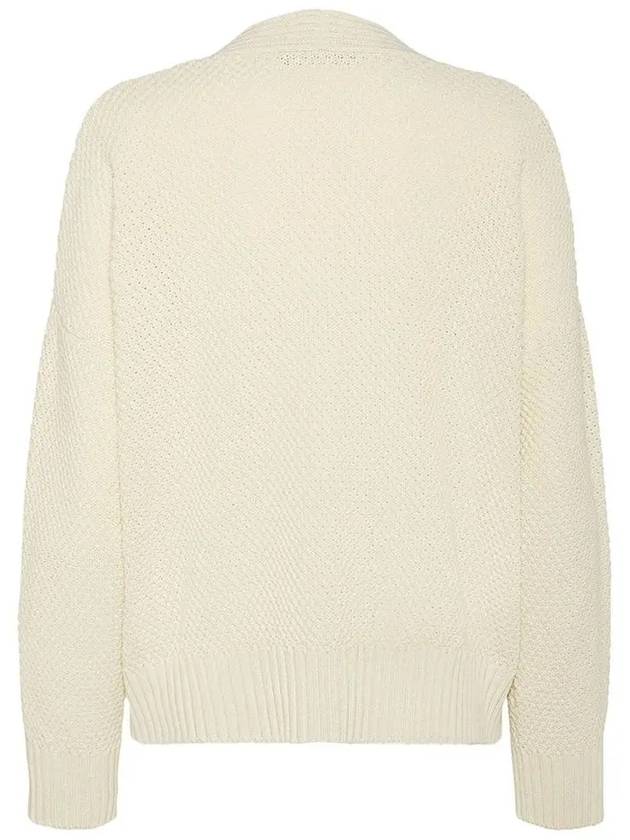 Wales V-neck Knit Cardigan Cream - MAX MARA - BALAAN 4