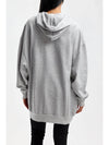 Solena Embroidered Logo Oversized Hoodie Grey - ISABEL MARANT - BALAAN 5