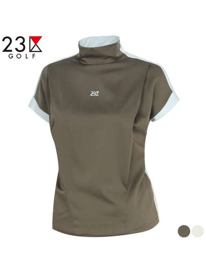 Golf color combination turtleneck short sleeve t-shirt EM2LTL037 - 23KU - BALAAN 2