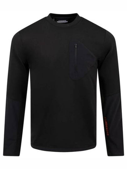 Alonso Crew Neck Long Sleeve T-Shirt Black - J.LINDEBERG - BALAAN 2