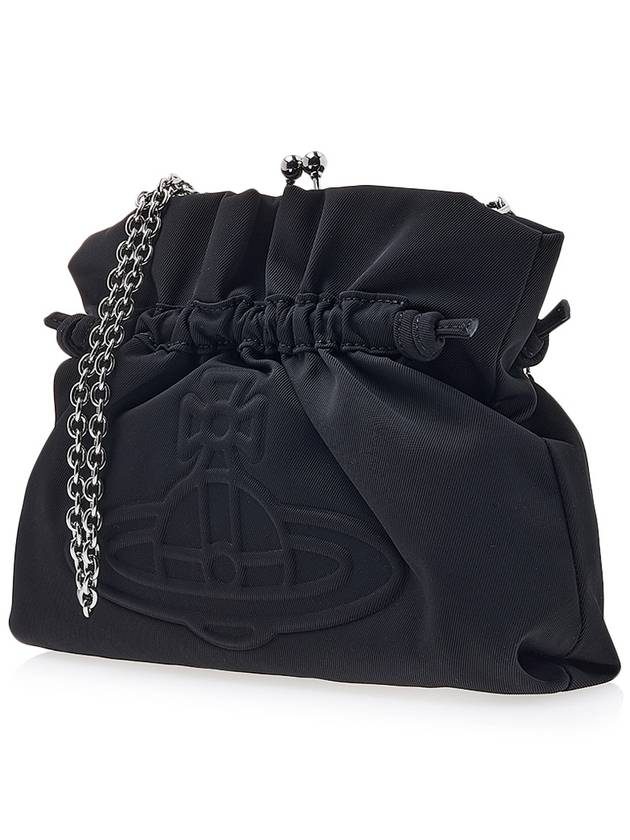 Eva Chain Small Clutch Bag Black - VIVIENNE WESTWOOD - BALAAN 3