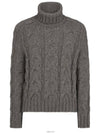 Baby Yak Cable Turtleneck Grey - TOM FORD - BALAAN 2