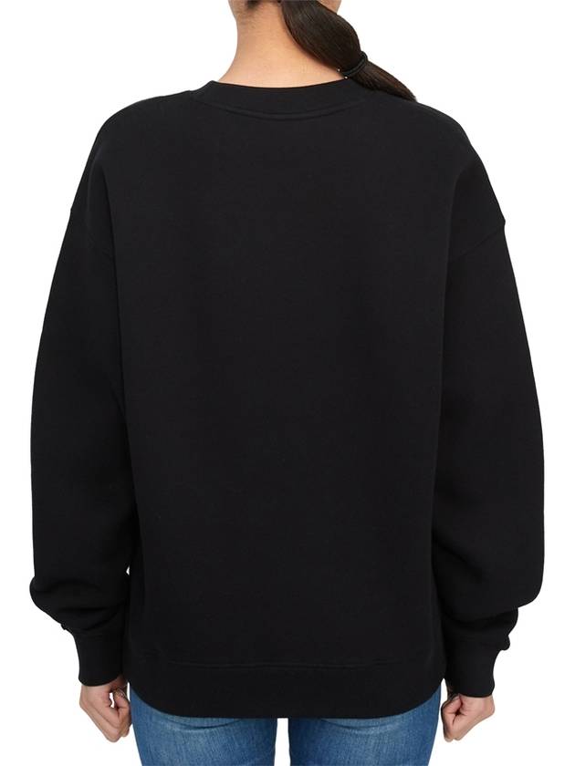 Embroidered Sweatshirt Black - MAISON KITSUNE - BALAAN 4