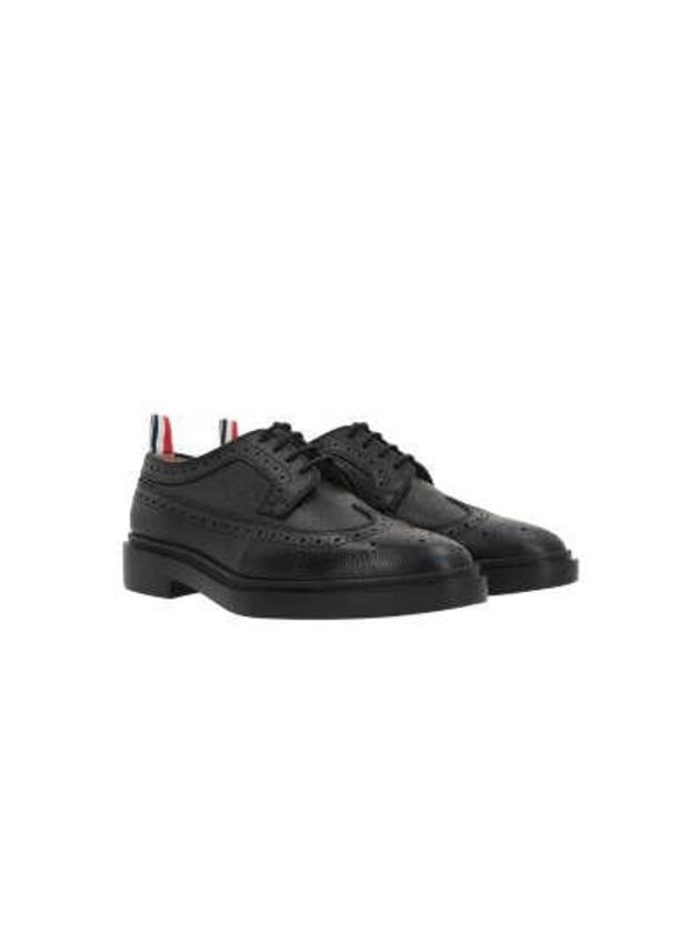 Rubber Sole Longwing Pebble Grain Leather Brogue Loafer Black - THOM BROWNE - BALAAN 2