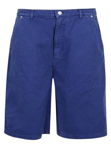 Men's Tiger Patch Bermuda Shorts Electric Blue - KENZO - BALAAN 1