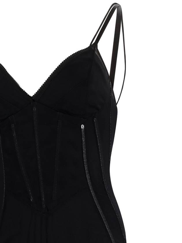 Midi One Piece F6JGWT FLRDA N0000 BLACK - DOLCE&GABBANA - BALAAN 4