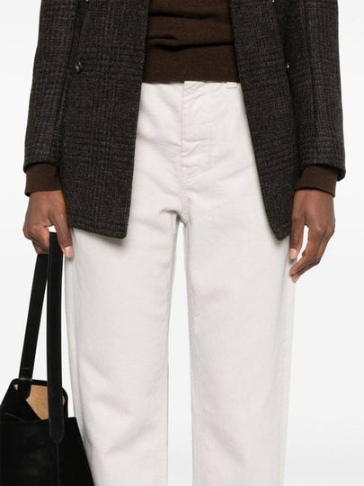 Brunello Cucinelli Trousers White - BRUNELLO CUCINELLI - BALAAN 2