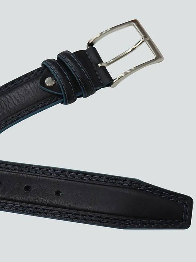 ITALY Denim & Golf Vest Coordination Men's Leather Belt ABE104 - IKALOOOK - BALAAN 7