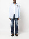 Distressed Faded Straight Jeans Blue - DSQUARED2 - BALAAN 5