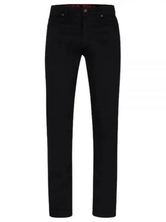 Comfort Stretch Slim Fit Denim Jeans Black - HUGO BOSS - BALAAN 1
