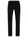 Comfort Stretch Slim Fit Denim Jeans Black - HUGO BOSS - BALAAN 1